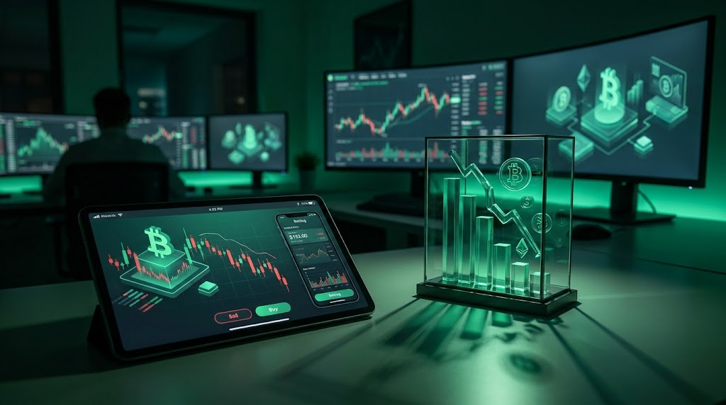 Bitcoin price chart falling candlesticks