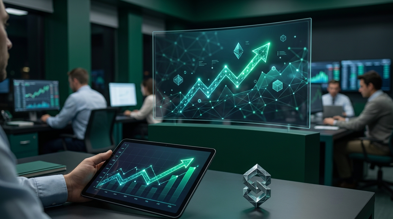 Bitcoin price chart glowing recovery