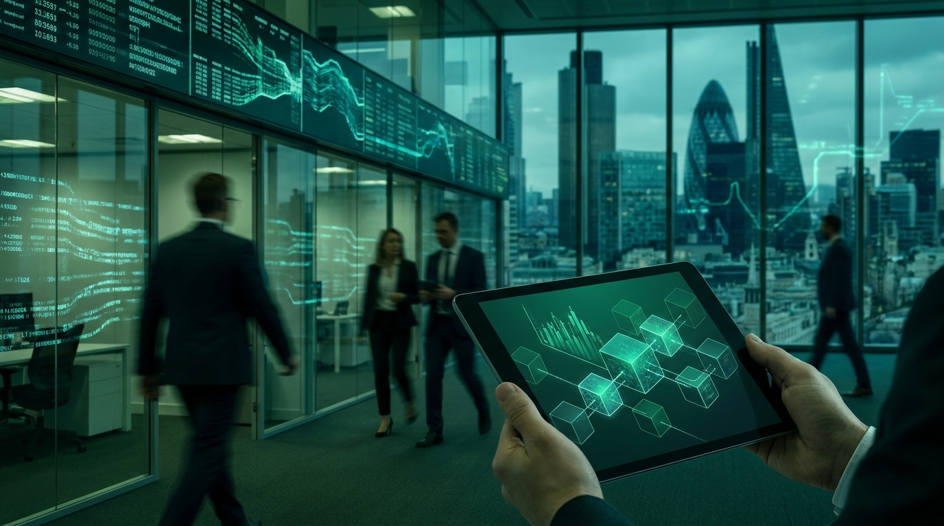 London financial district crypto gridlock