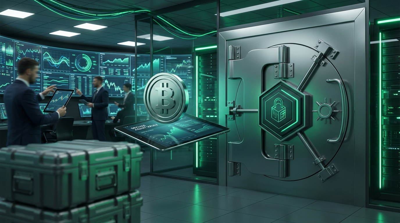 Bitcoin coin institutional vault digital