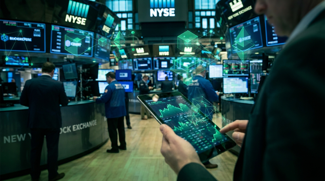 NYSE trading floor digital tokens