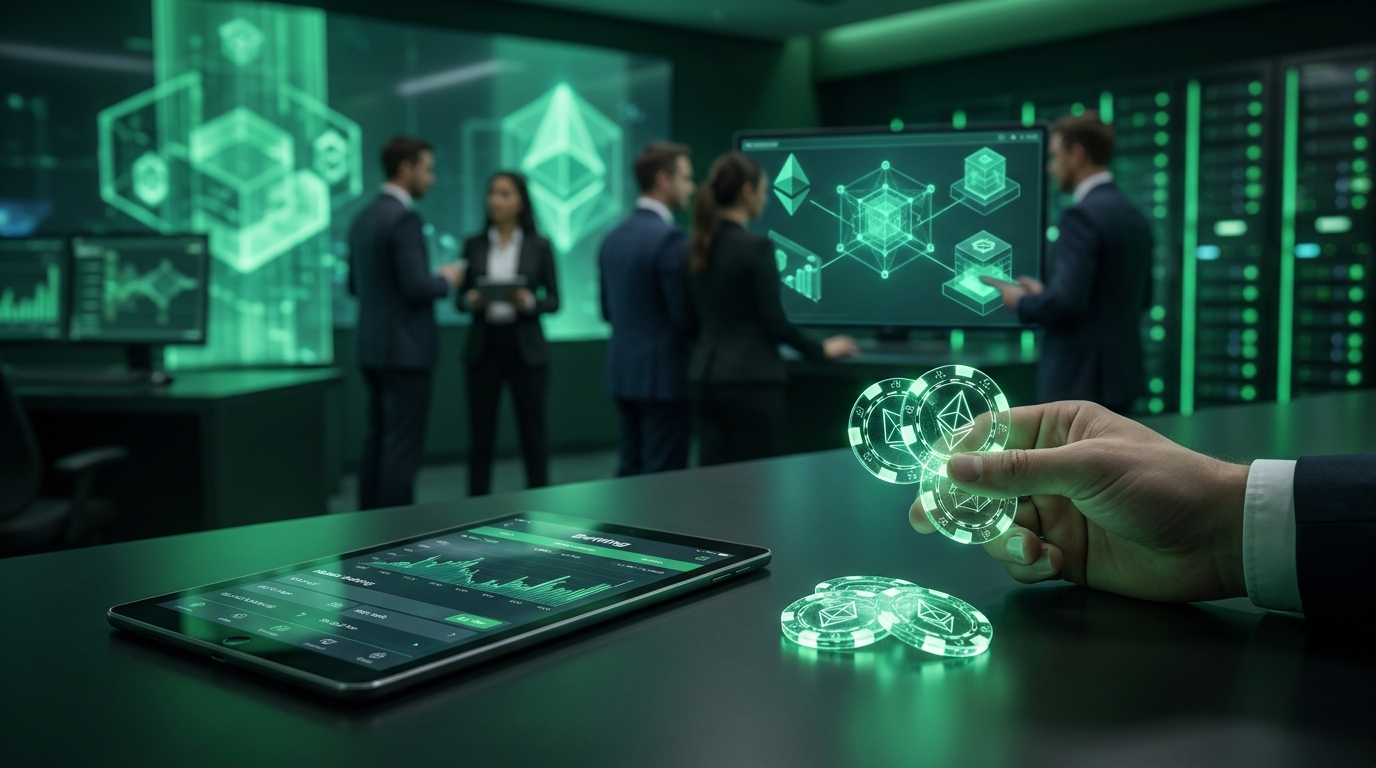 cryptographic hash lock casino chips glowing