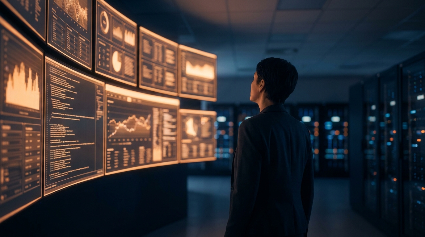 glowing slot machine reels data dashboard
