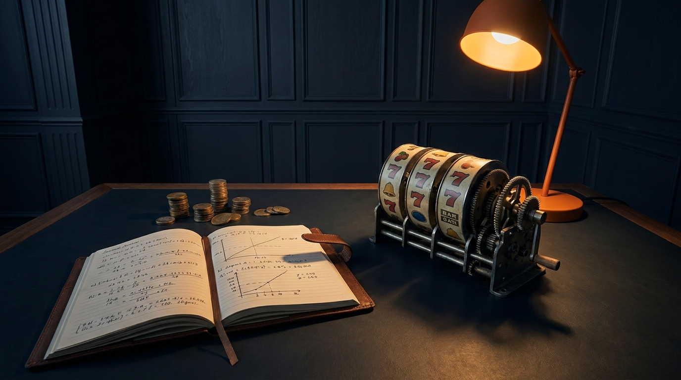 slot machine reels bankroll math chart