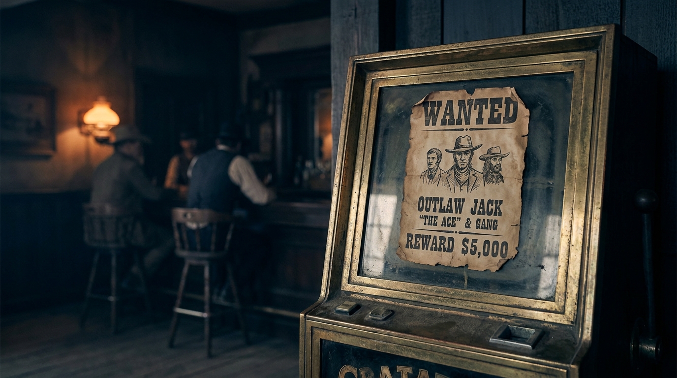 western wanted poster slot machine reels