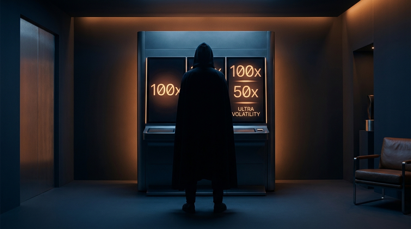 extreme volatility slot machine glowing multipliers dark