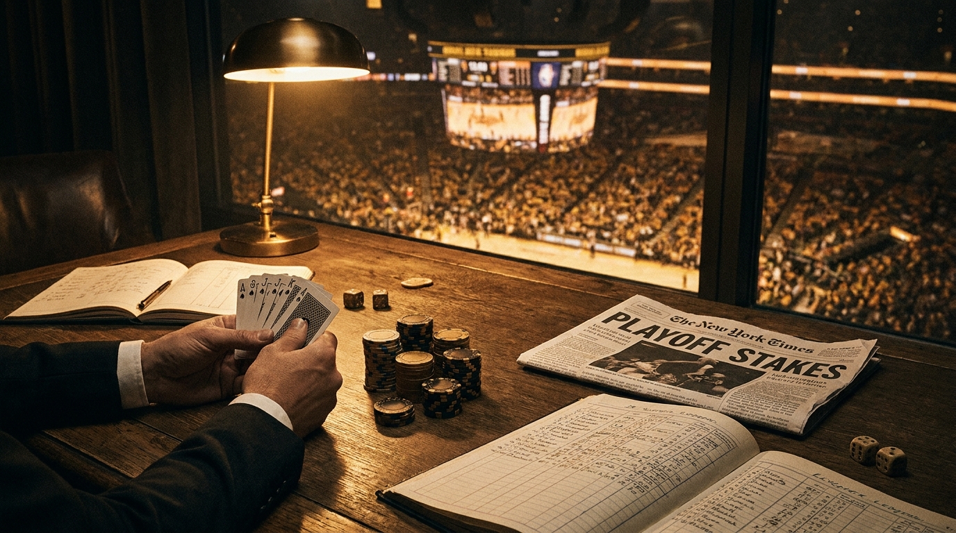 NBA basketball arena playoff crowd