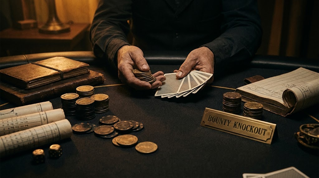 poker chips bounty tournament knockout