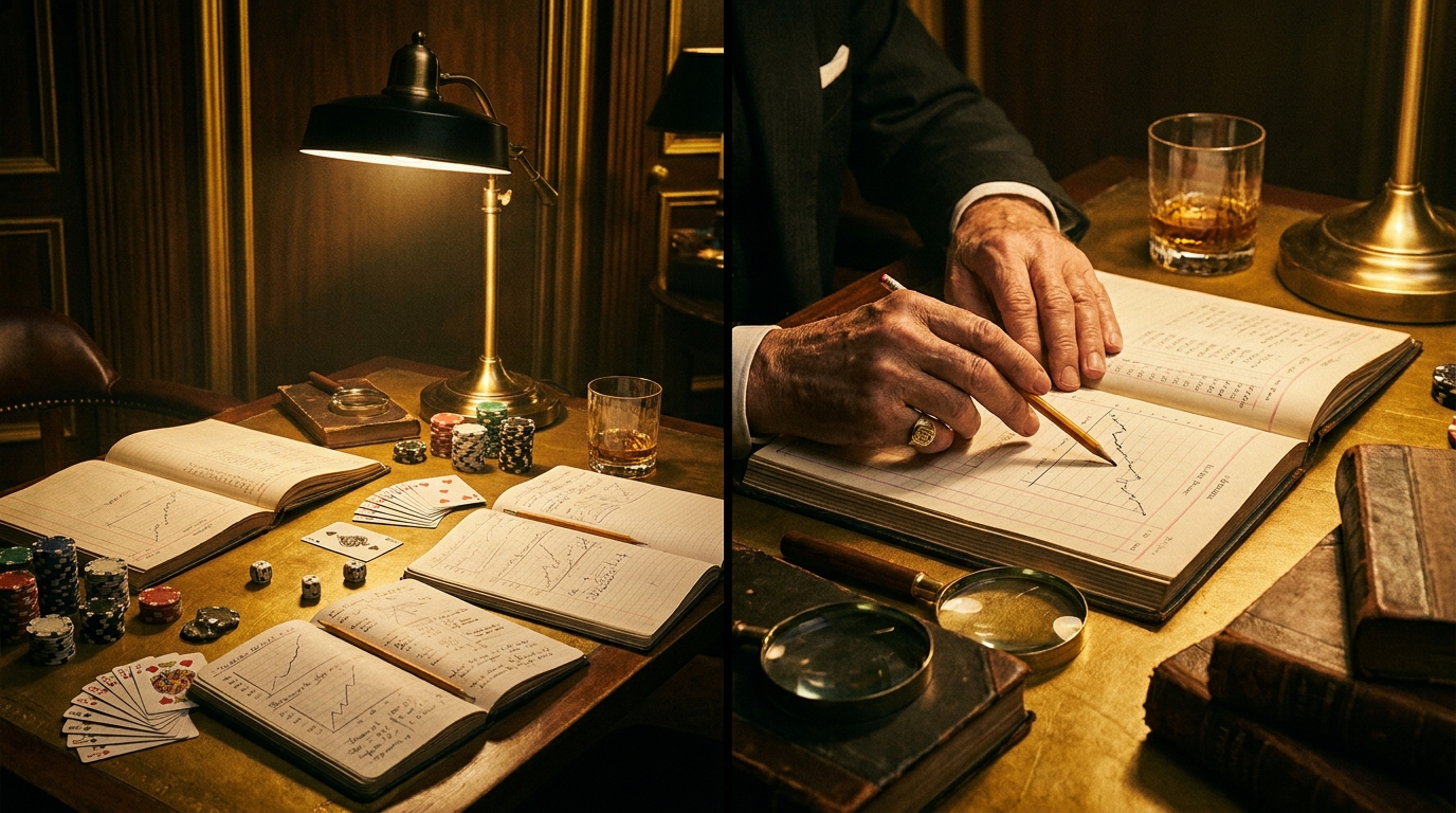advantage player analysing casino data charts