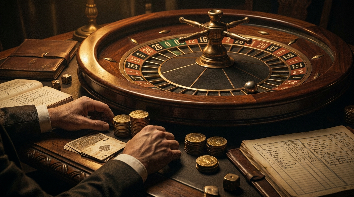 roulette wheel single double zero close-up
