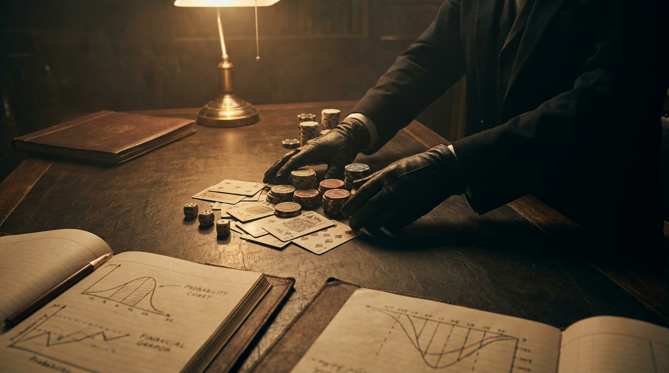 probability bell curve casino chips bankroll